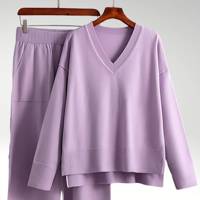 Lenoir™ | Luxe V-Neck Two Piece Set