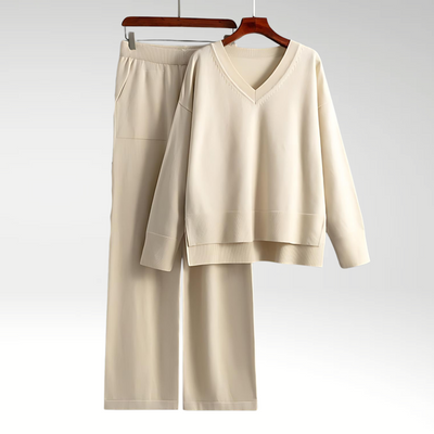 Lenoir™ | Luxe V-Neck Two Piece Set